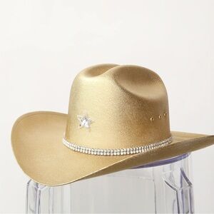 EASTNWEST Cowboy Hat Metallic gold